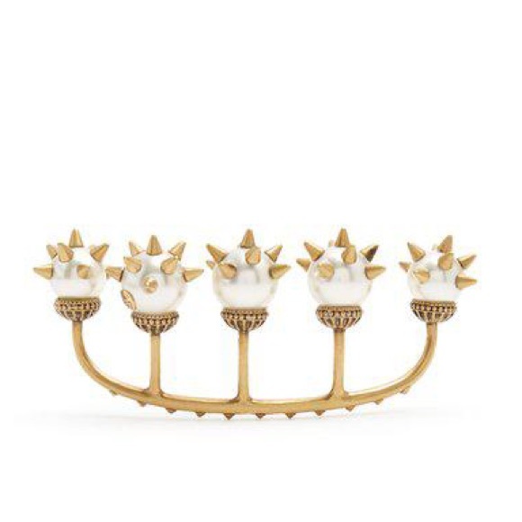 Gucci Multi-Finger Spike and Pearl Ring - Picture 4 of 15